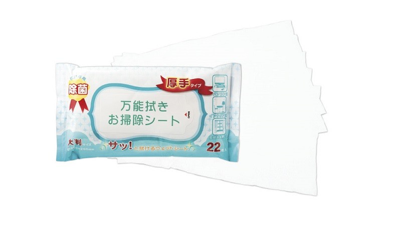 万能拭きお掃除シート/22枚