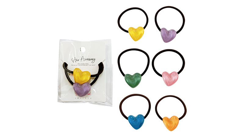 ポニー ぷっくりハート2P