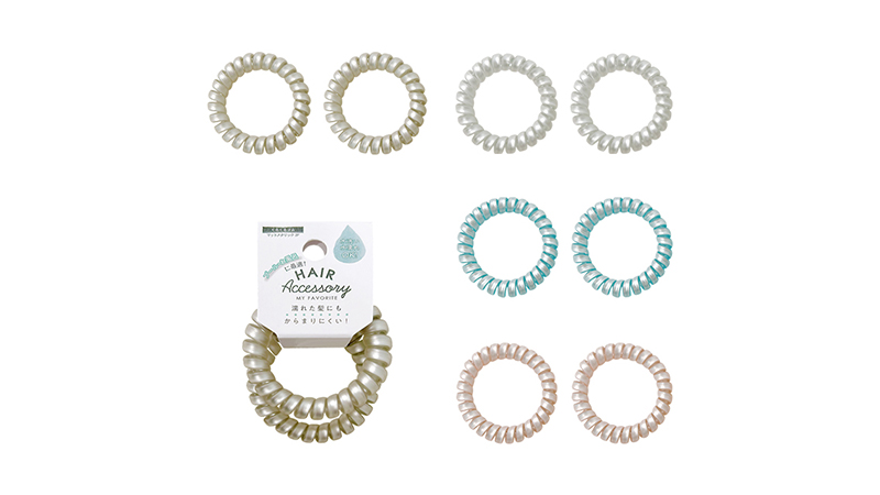 くるくるゴム2P マットメタリック